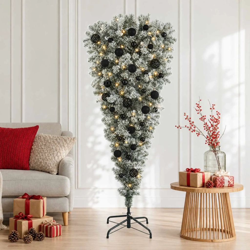 Albero di Natale artificiale rovesciato con rami snodati 150 cm 3460851