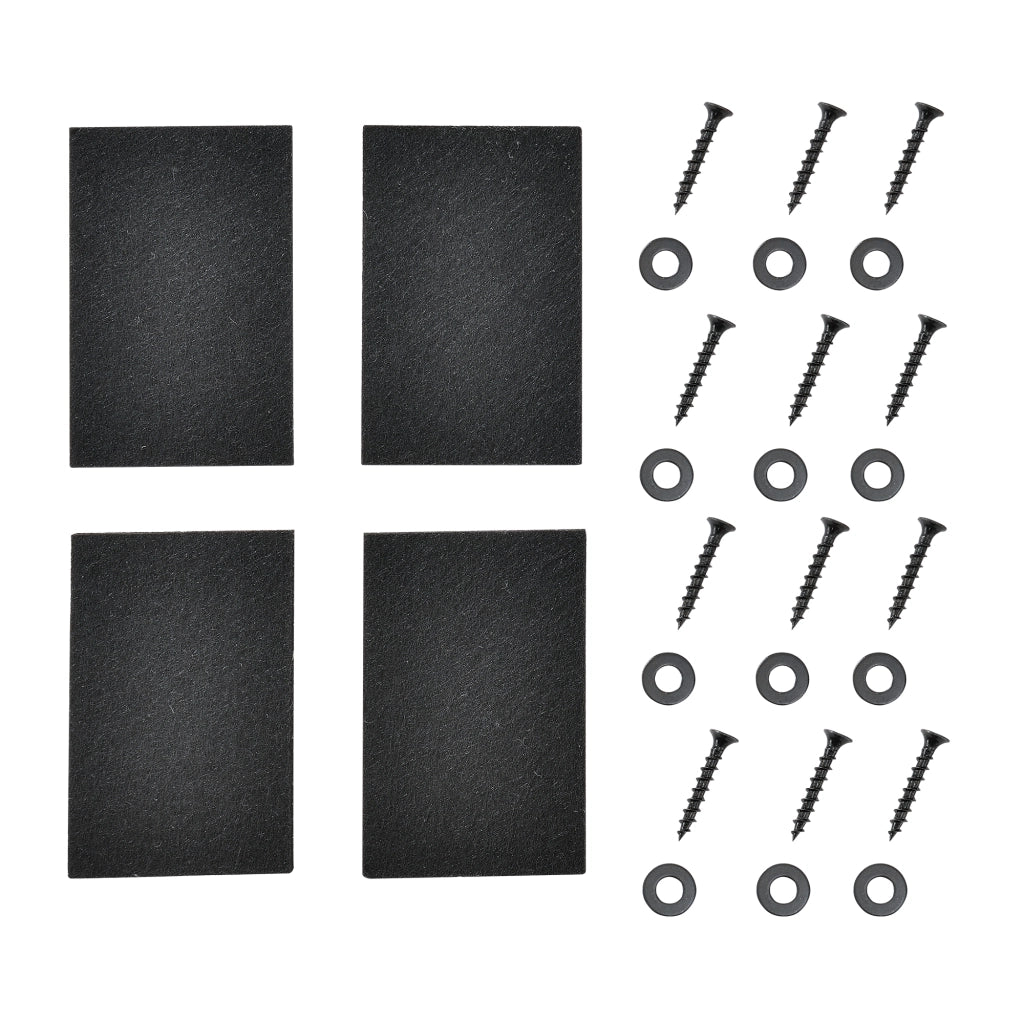 Set di 2 Gambe Rettangolari 'Makers' in Acciaio per Mobili Fai da Te (LxA) 40 x 43 cm - Nero [en.casa]