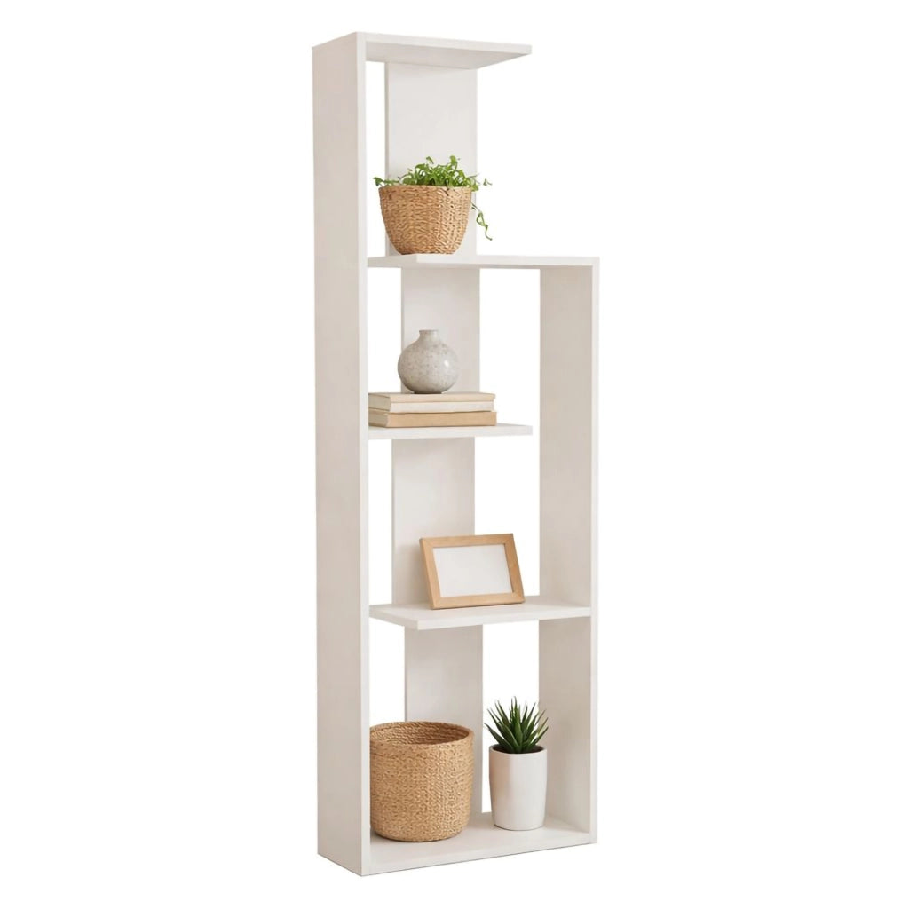 Biblioteca Fiesole, Libreria 3 Ripiani, 50x20x160h cm Bianco
