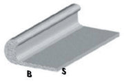 PROFILO ARGENTO H.200 CM UNGHIETTA 22X1 MM**- ARCANSAS- 5,0 pz