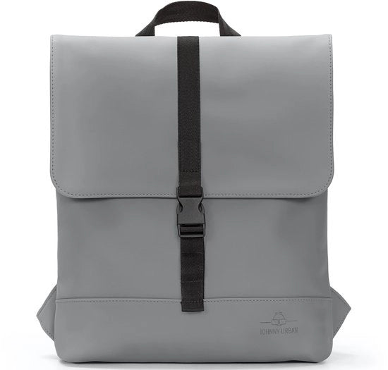 Borsa da Donna in Pelle Piccola Grigia - Ruby - Borsa da Uomo per la Città Università Business - Piccola Borsa da Donna con Tasca per Laptop - Impermeabile