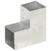 Connettore per Pali a Forma di L in Metallo Zincato 101x101 mm cod mxl 64068