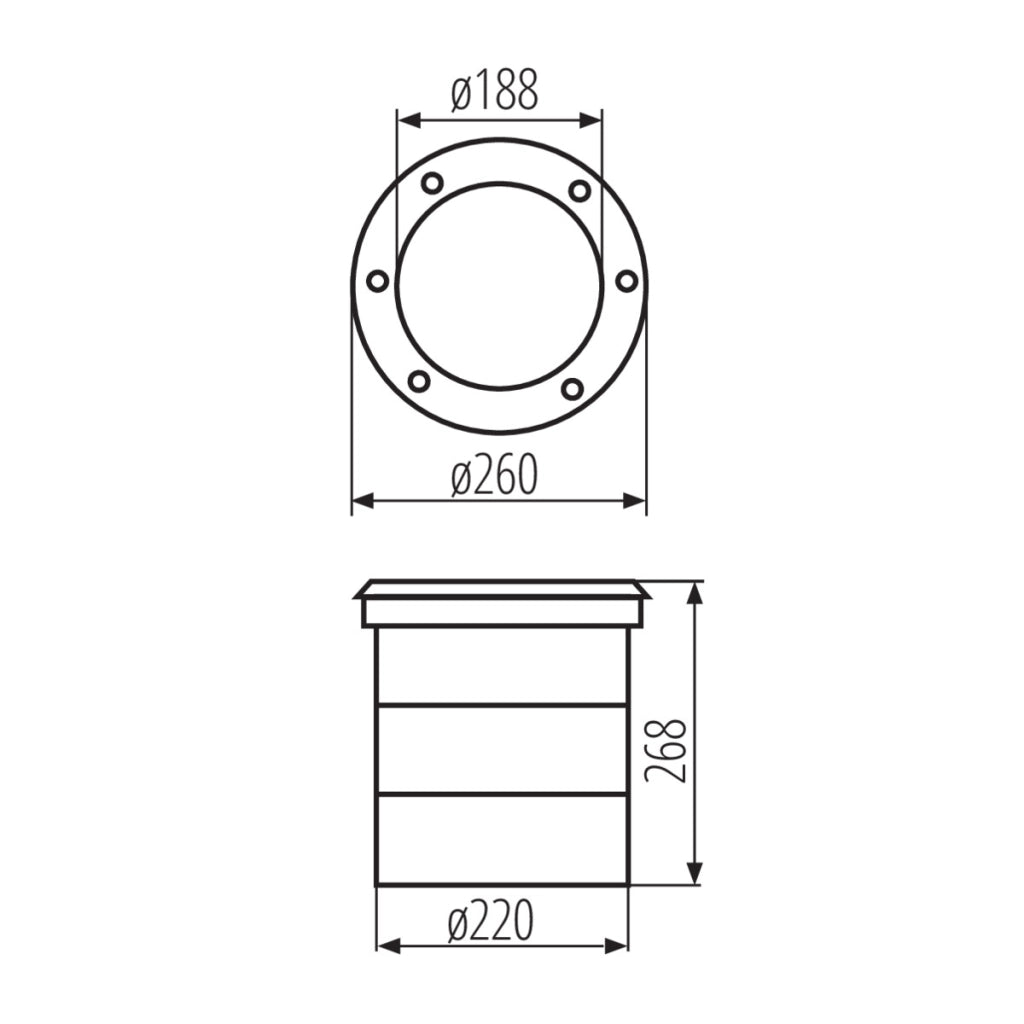 Lampada carrabile Kanlux Turro Ø26 nero/argento LED 45W