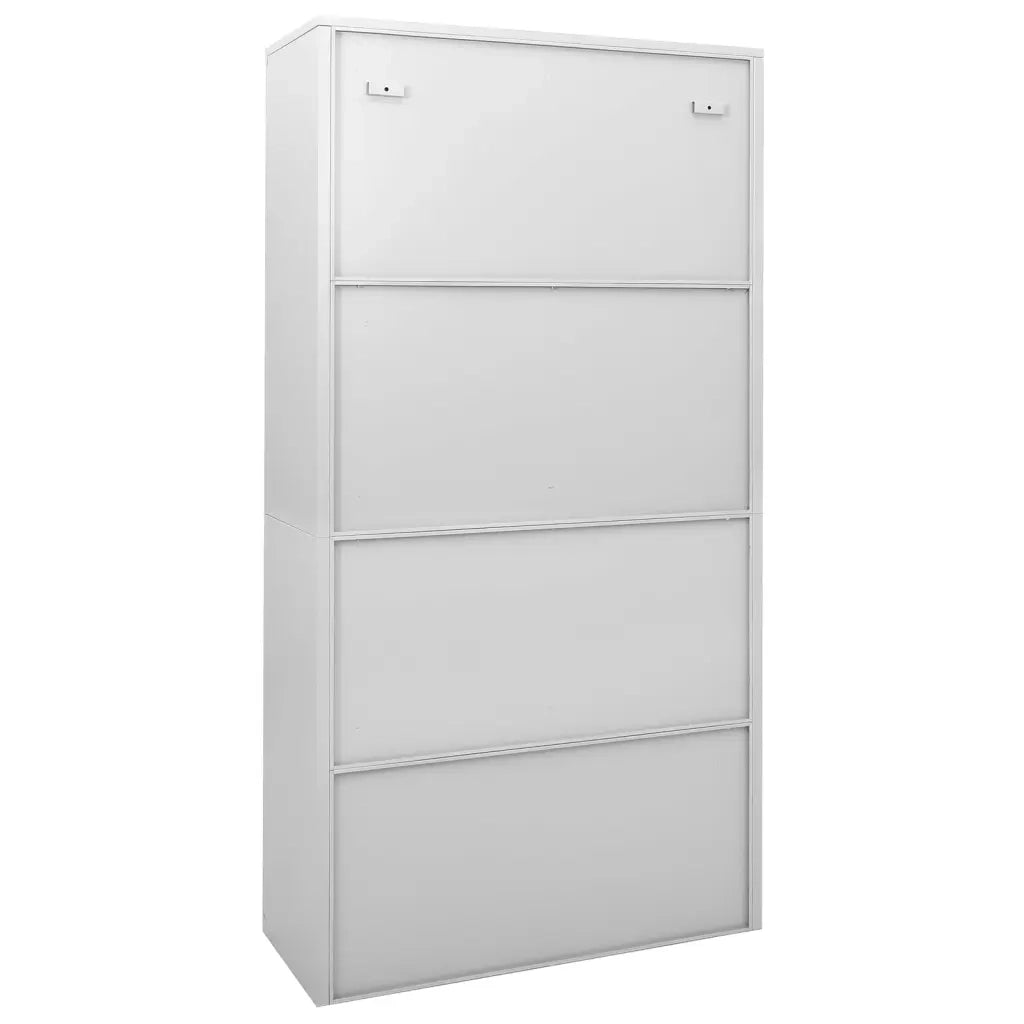 Armadio con Anta Scorrevole Grigio Chiaro 90x40x180 cm Acciaio 335959