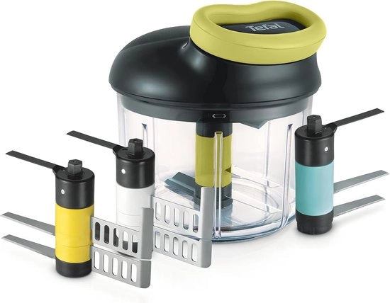 Chopper a 5 secondi - Molino per Affettare, Purificare, Frullare il Gelato e Sminuzzare - 900ML con 3 Accessori