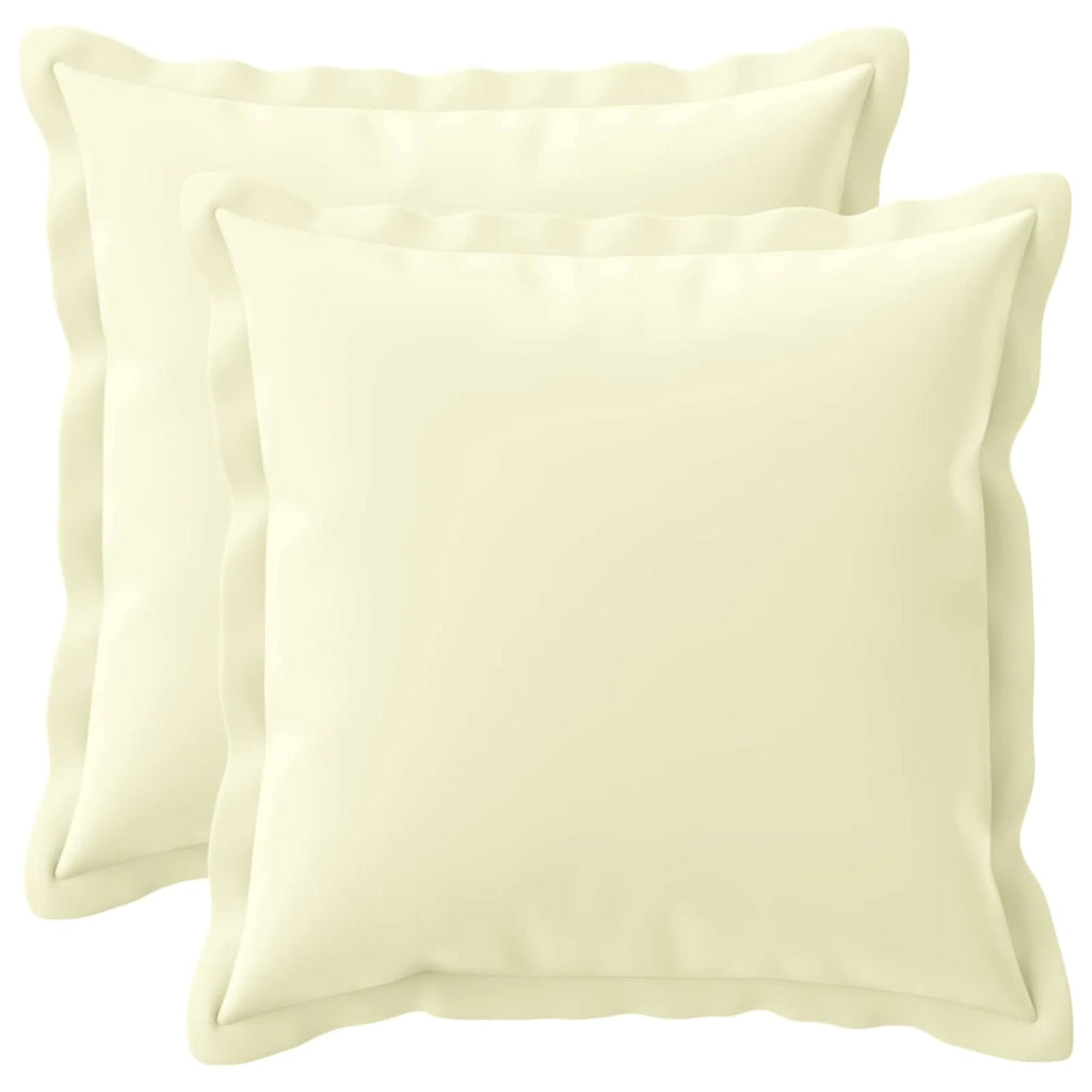 Federa 2 pcs HOUTEN Crema 30 x 30 cm Poliestere 915905
