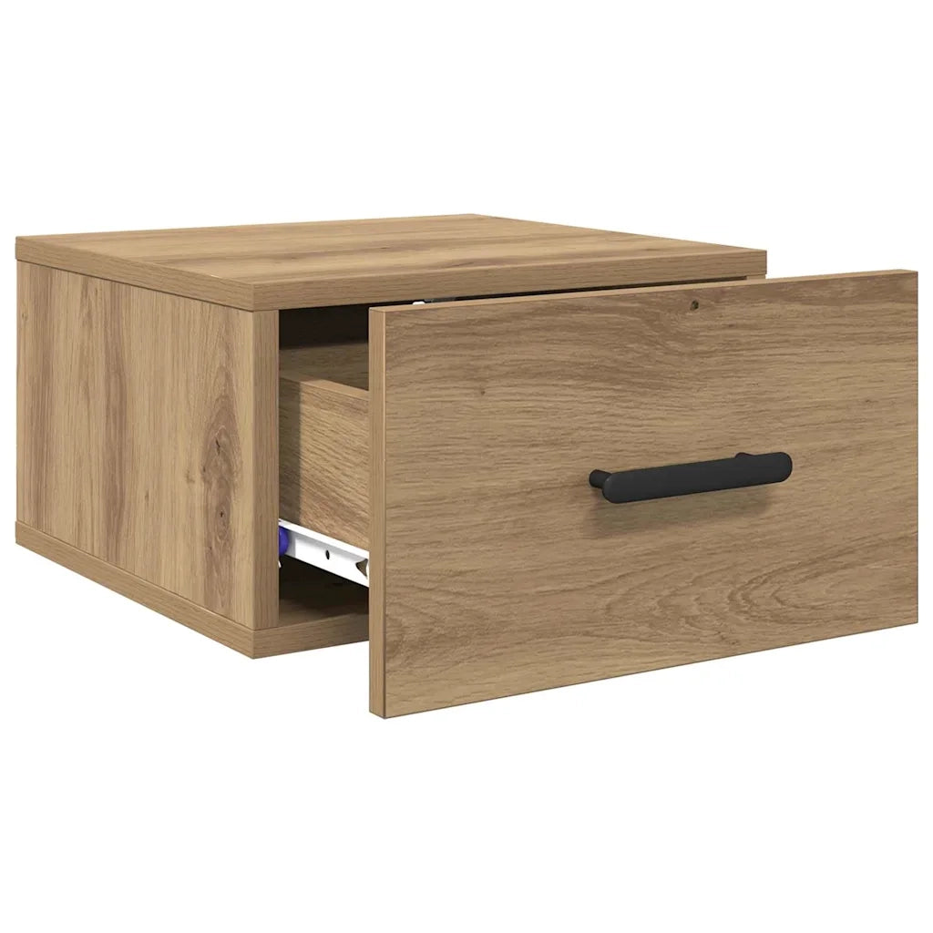 Armadio da Notte 2 pcs Rovere artigianale 35 x 35 x 20 cm