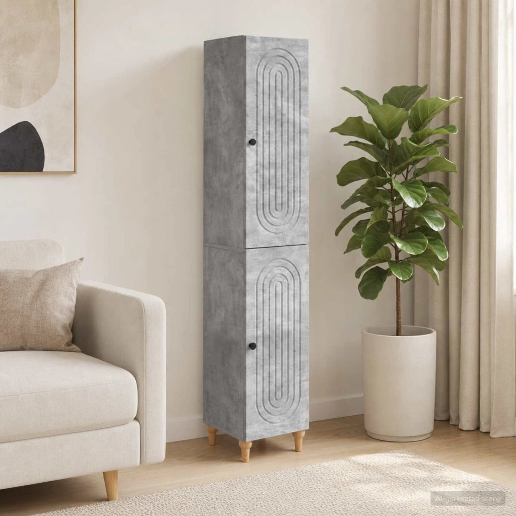 Set di armadi 2 pcs Grigio Cemento Legno ingegnerizzato 3416451