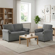 Set di divani 2 pz Grigio Scuro Velluto 3424900