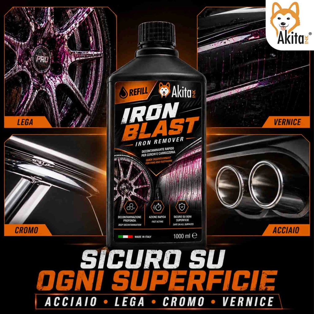 Akitaink Iron Blast 1000 ml Decontaminante Cerchi