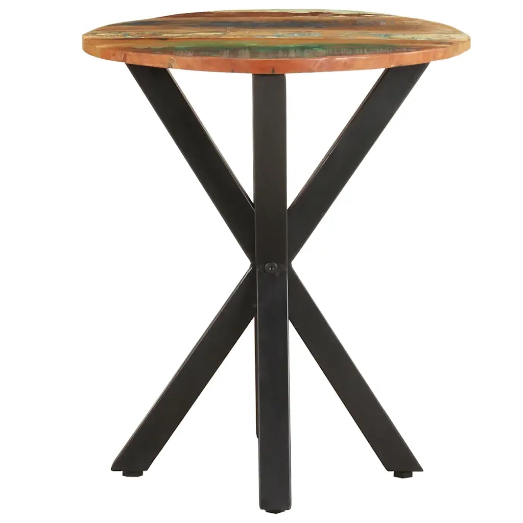 Tavolino di Servizio-Tavolino Consolle-Tavolino da soggiorno 48x48x56 cm in Legno Massello di Recupero