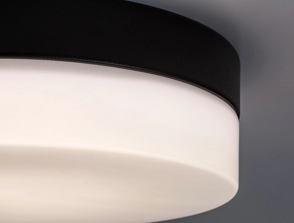 Plafoniera bagno rotonda 23,5cm nero/bianco IP44 LED 15W Rabalux
