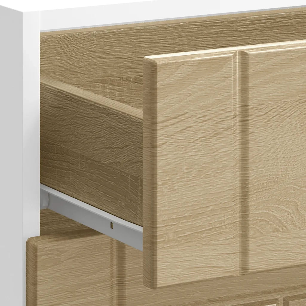 vidaXL Base da Cucina Lucca Rovere Sonoma in Legno Multistrato