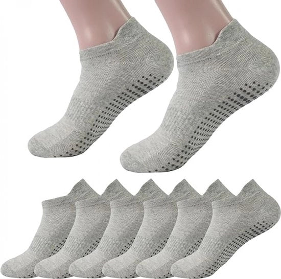Calze antiscivolo - 6 paia - Calze yoga singolo - misura 35-40 - Calze da casa per signore e signori antiscivolo - Calze con grip - Calze yoga sport - Calze da casa per signore antiscivolo - dita densi