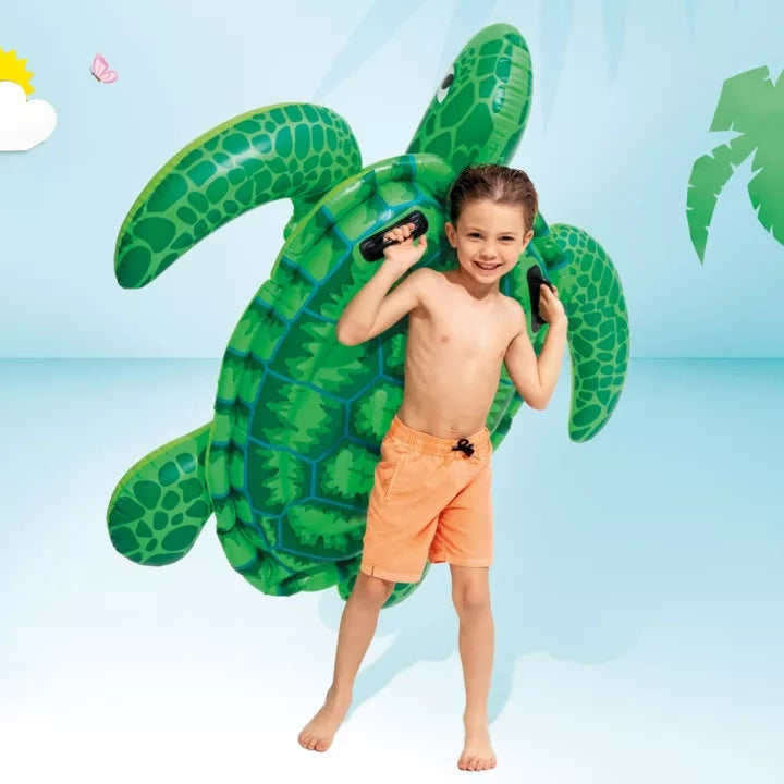 TARTARUGA MARINA GONFIABILE CAVALCABILE  +3 ANNI  cm.150x127  peso kg.1,20 (57524)    INTEX
