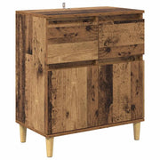 Credenza | Madia | Buffet da pranzo | Armadio da pranzo Legno vecchio 60 x 35 x 70 cm Legno multistrato