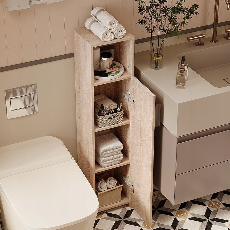 MOBILE DA BAGNO A COLONNA STRETTO MARRONE CHIARO – MODERNO 101 CM