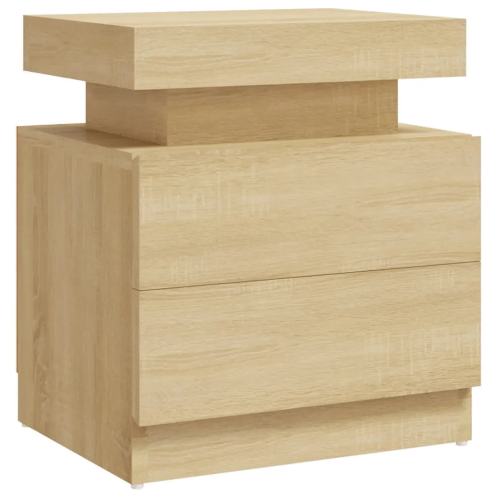 Comodino Rovere Sonoma 45x35x52 cm in Truciolato cod mxl 29969