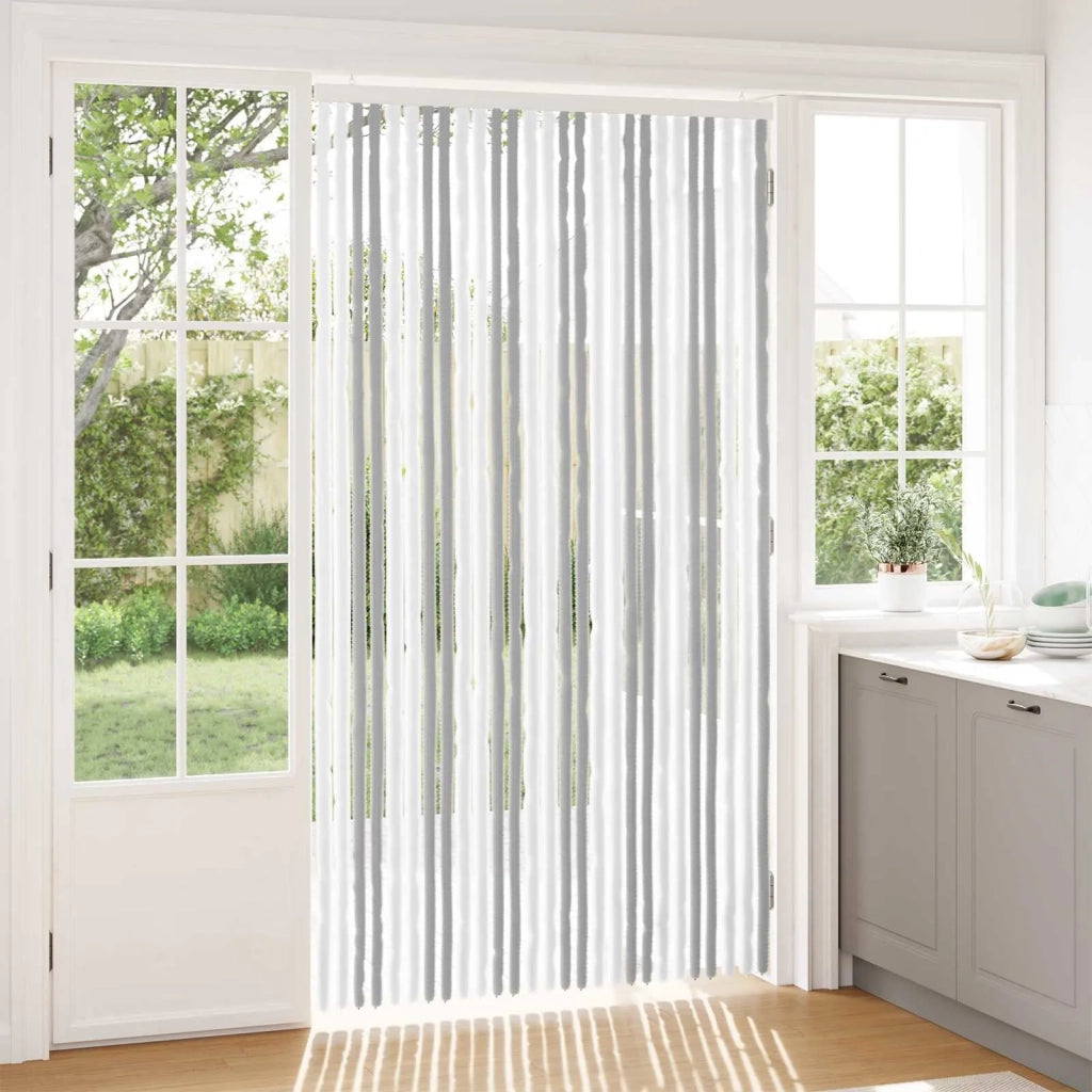 Tenda per insetti in chenille Grigio chiaro e bianco 42034420