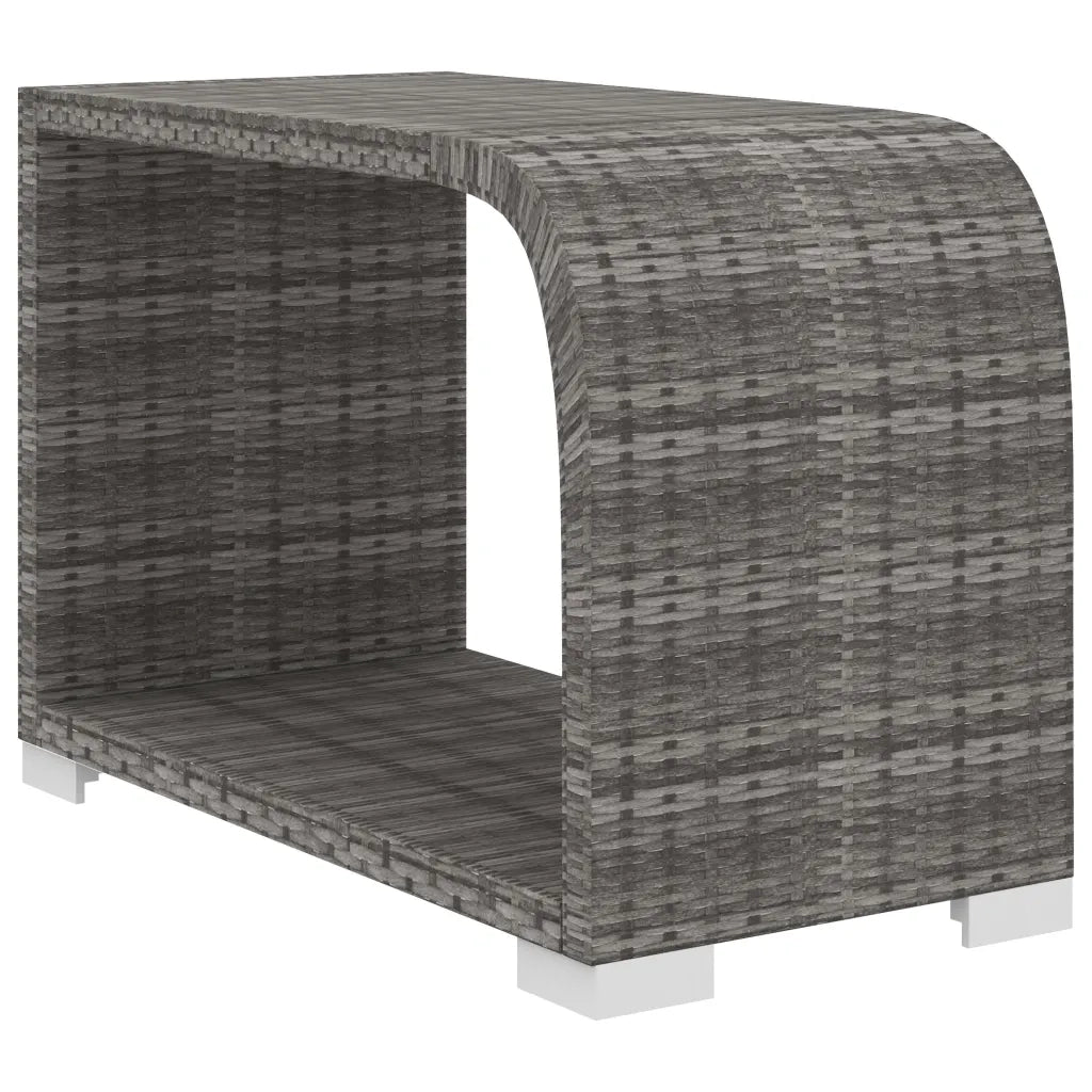 Set Divani da Giardino 11 pz con Cuscini in Polyrattan Grigio 46828