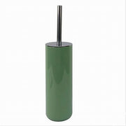 Trade Shop - Portascopino Porta Scopino Con Scopettino Wc Bagno Toilette Verde Silver 79878 -