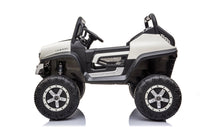 Macchina Elettrica per Bambini 12V con Licenza Mercedes Unimog Bianca