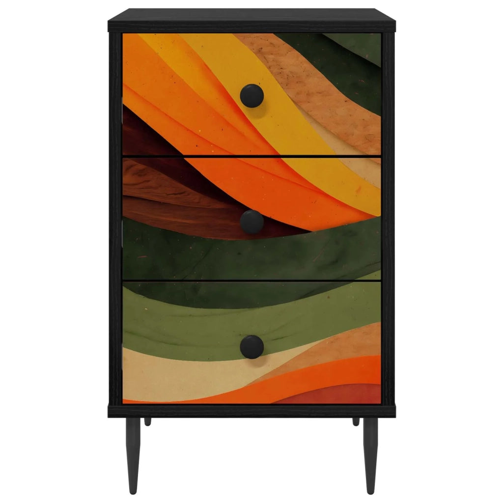 Armadio da Notte BONN 2 pz Rovere Nero 36 x 33 x 61 cm 8007334