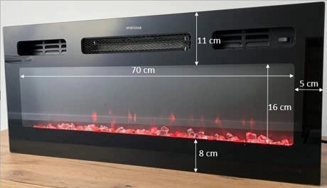 MOBILE TV CON CAMINETTO ELETTRICO GRANERO INCORPORATO cm200x35x57 QUERCIA