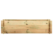 Fioriera Giardino-Vaso da Esterno-Contenitore per Piante Letto Vegetale in Legno Impregnato 120 cm
