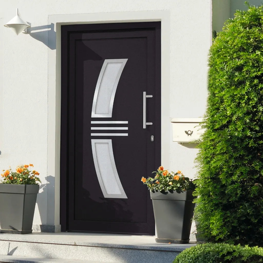 Porta di Ingresso Antracite 108x200 cm cod mxl 57604