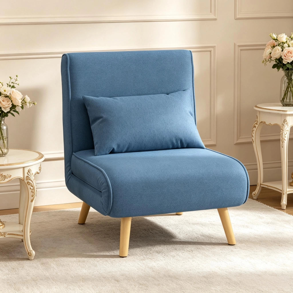 POLTRONA LETTO Convertibile 72x75x85 cm Blu