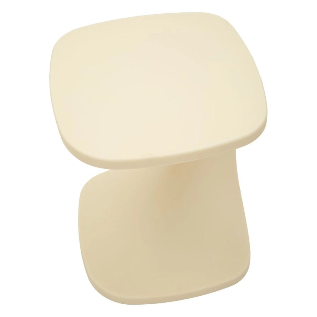 Tavolino VKH1091, Bianco, Plastica, 42x42x52 cm
