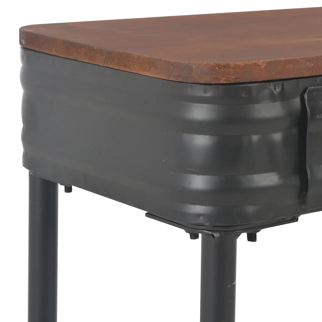 Tavolo Consolle 2 Cassetti 120x30x75 cm in Massello di Abete cod mxl 60851