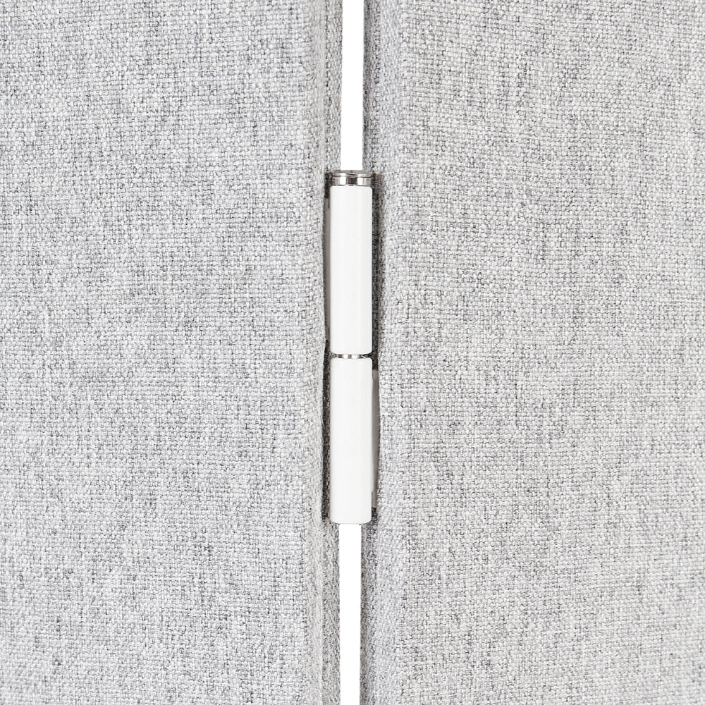 Divisorio pieghevole a 3 pannelli con struttura in acciaio poliestere grigio ufficio domestico stile moderno