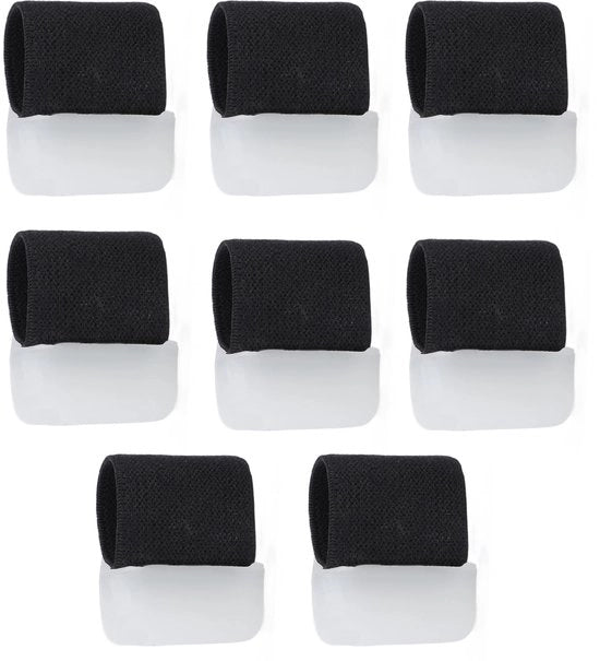 Antislip per Teen - 8 Pezzi - Riciclabile - Aiuto Correttivo per Piedi - Misure S/L - Materiale SEBS - Nero - Afscherming per Teen