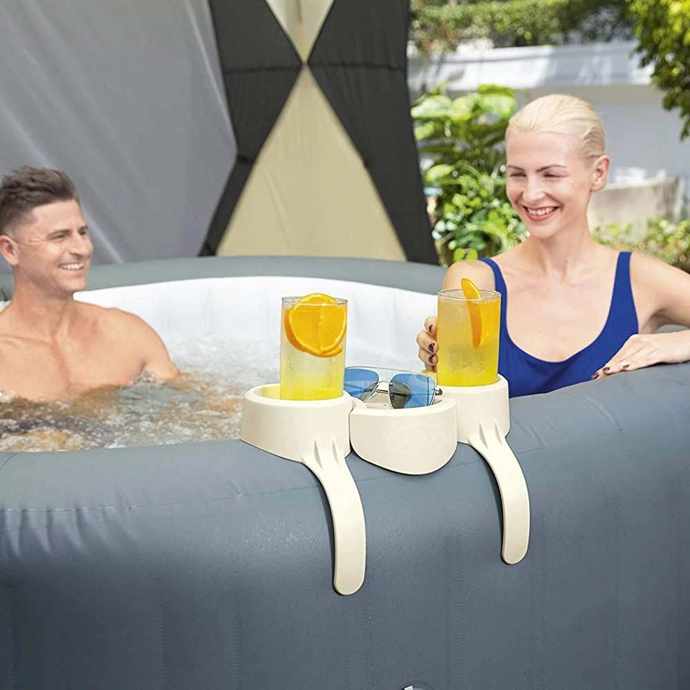 Vassoio Porta Bicchieri per Vasca Piscina Idromassaggio Gonfiabile in Plastica