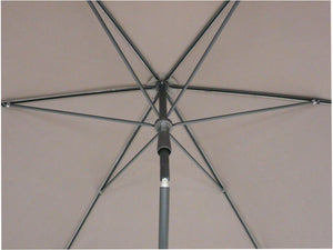 Ombrellone da Giardino Ø 2,5 m Palo Ø27 mm in Acciaio Maffei Kronos Tortora