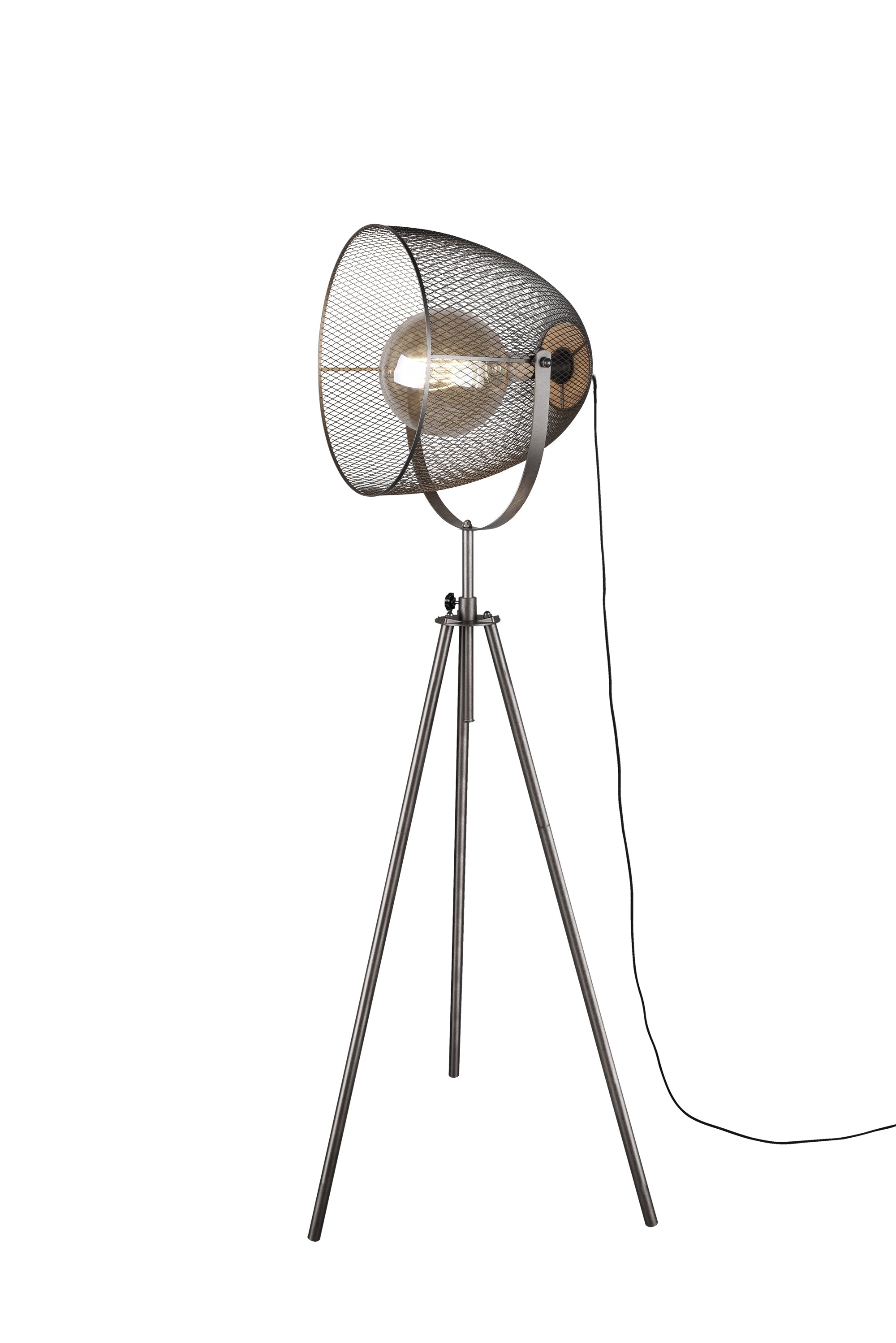 Piantana da Interno a LED in Metallo Nickel Opaco