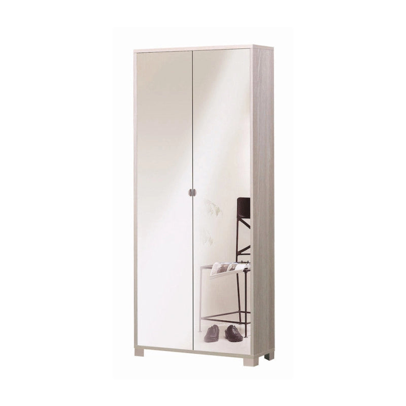 Mobile 2 Ante Specchio Kit Olmo Chiaro cm 83x29x190h - Sarmog