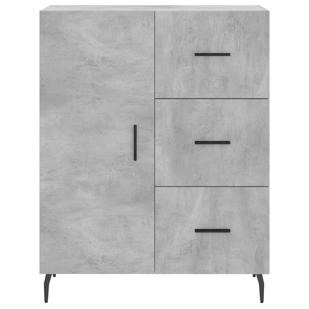 Buffet credenza cassettiera armadio mobile contenitore organizer cucina soggiorno salotto alto 69,5 x 34 x 180 cm legno ingegnerizzato grigio 02_0034564