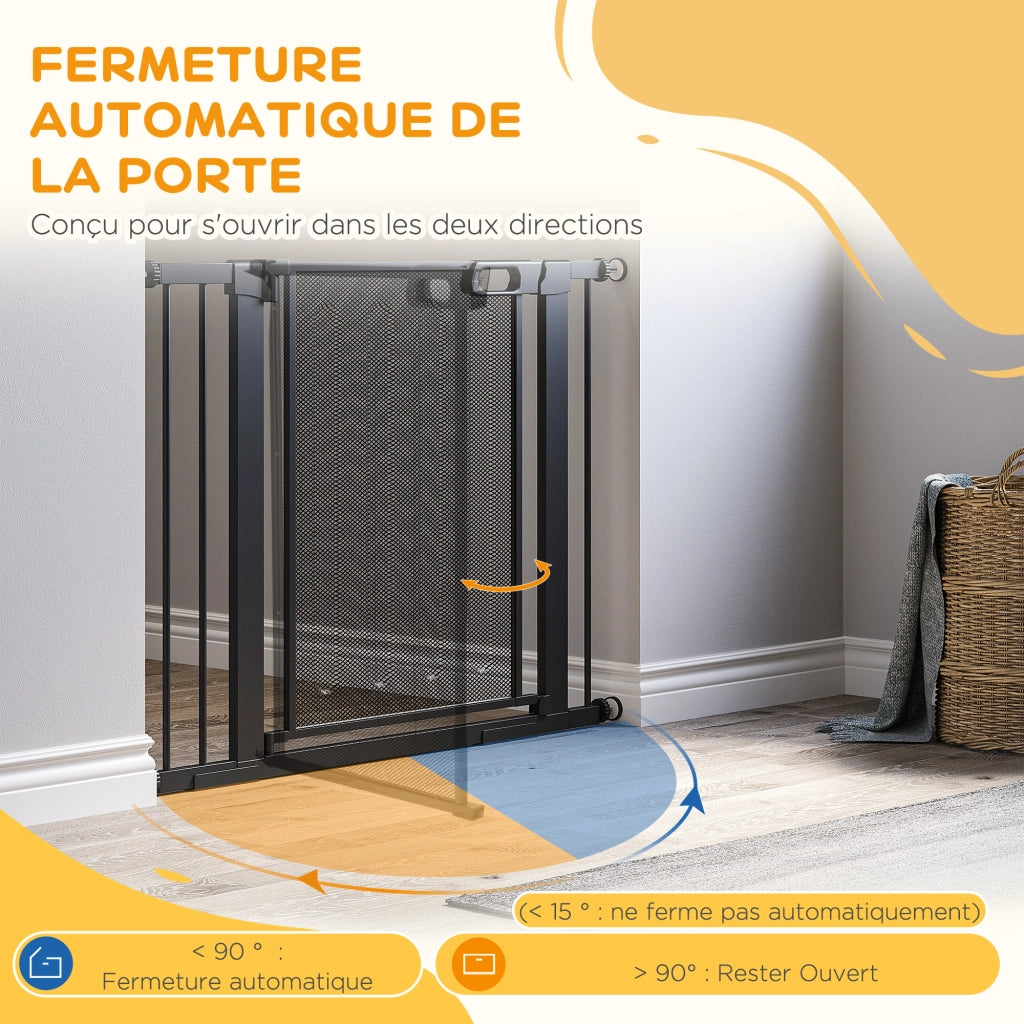 Barriera per Animali Domestici ¨C zephmum ¨C Nero 75-103 cm