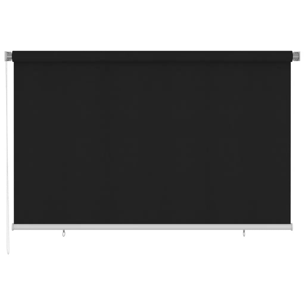 vidaXL Tenda a Rullo per Esterni 240x140 cm Nera