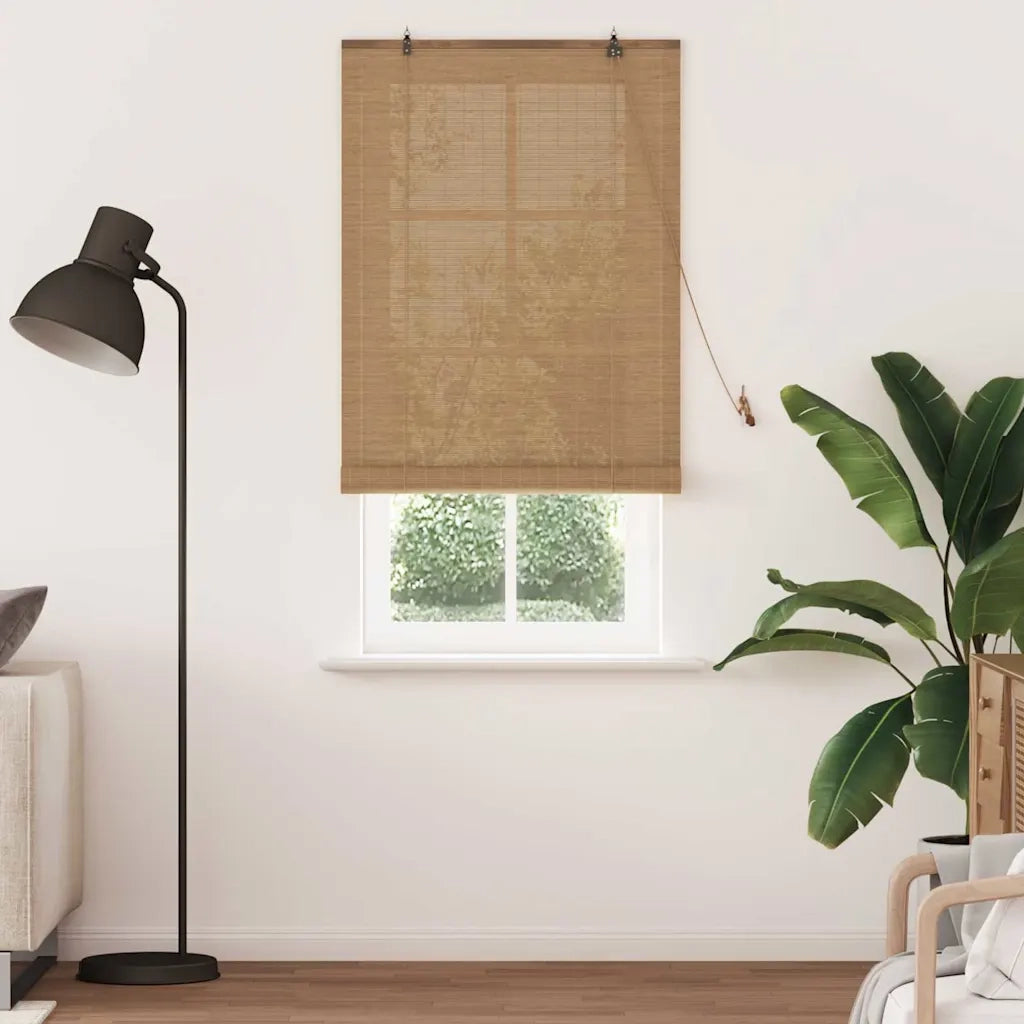 Tenda a rullo con tende Marrone 90 x 220 cm Bambù 42006851