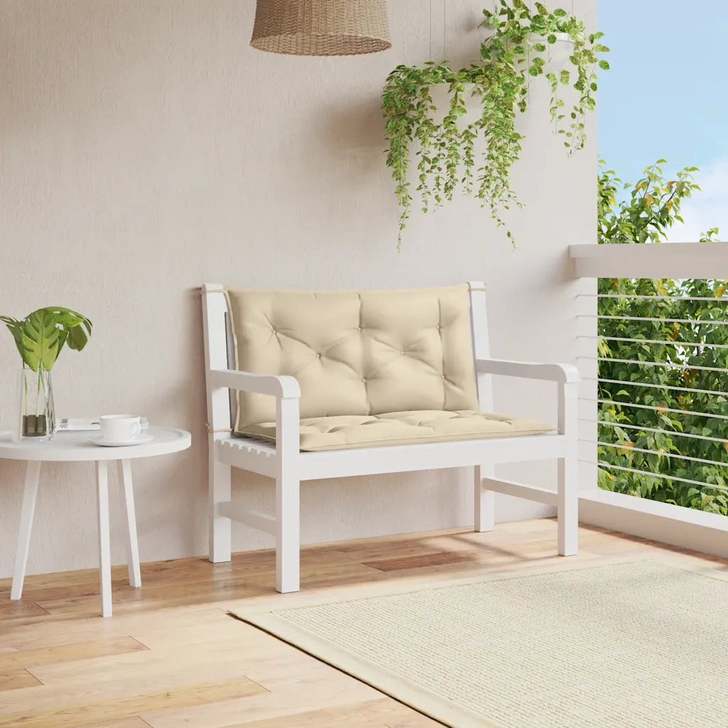 Cuscino per Panca Beige 100x(50+50)x7cm in Tessuto Oxford 314995