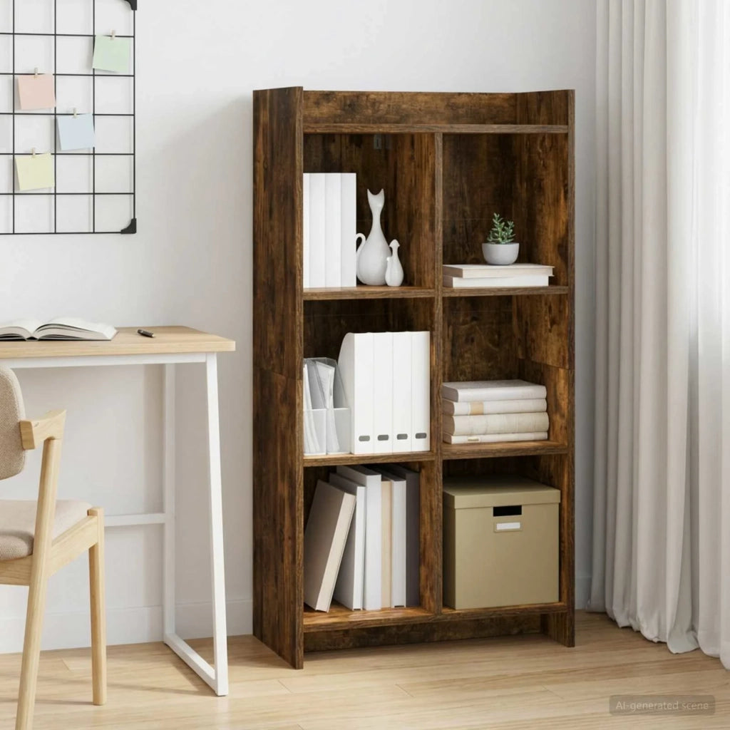 Libreria Rovere Fumo 59 x 30 x 111 cm Legno ingegnerizzato 8011287
