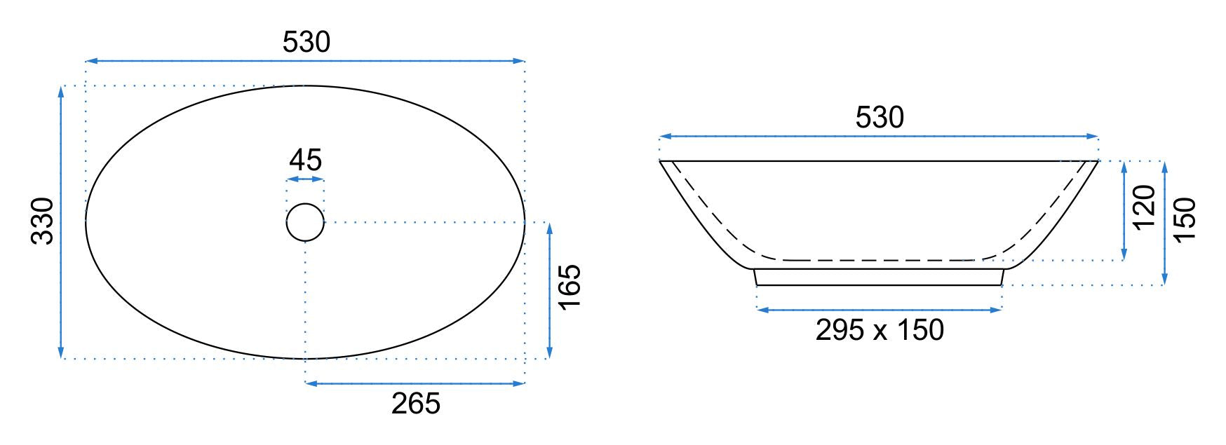 Lavabo Da Appoggio Rea Pamela