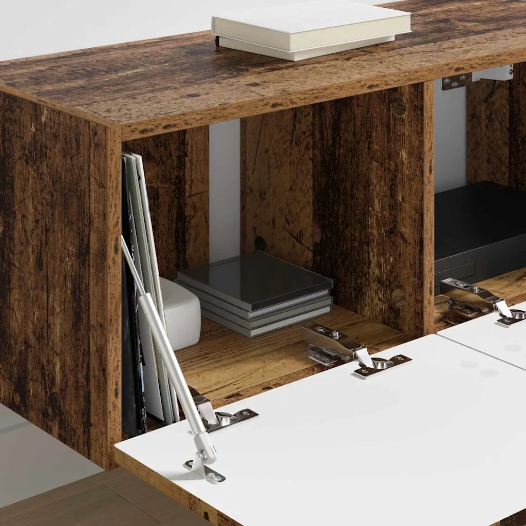 Mobile TV da parete 2 pcs Legno vecchio 78,5 x 31 x 29,5 cm