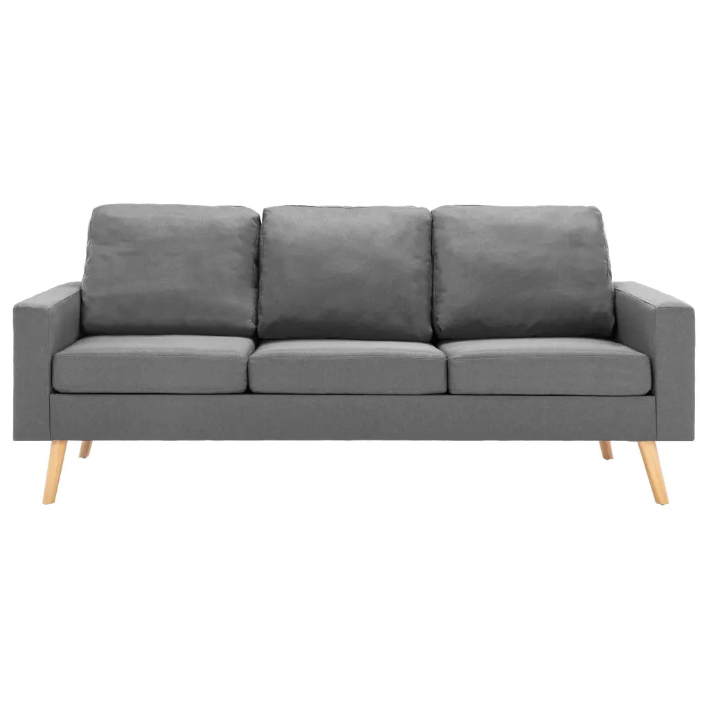 Divano a 3 Posti Grigio Chiaro in Tessuto cod mxl 8328