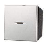 Pulsante Assiale 2M 2P 16A Colore Grigio Compatibile Con Bticino Axolute