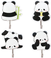 Set di chiodi da parete autoadesivi a 4 pezzi - Decorazione per camera da letto dei bambini con chiave, asciugamano e cappello - Accessori per ufficio e casa.